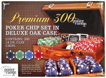 Żetony pokerowe Premium Drewno 300 szt. 14g